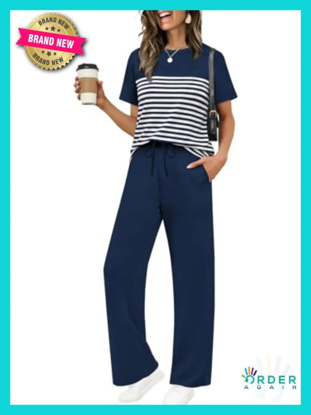 Buttery Soft 2 Piece Set Wide Leg Pants Matching Lounge Set S-2XL